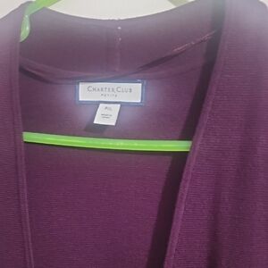 Charter Club Deep Purple Knit Sweater